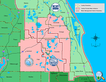 Click for larger view of the Central Florida Coordination Area map.